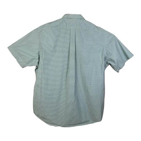 Ralph Lauren Mens 2XL Classic Fit Green Blue Short Sleeve Button Down Shirt - Picture 6 of 13